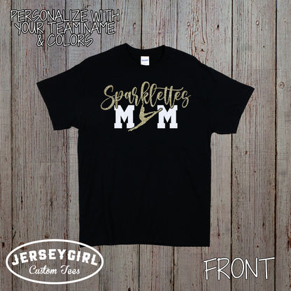 glitter dance mom shirt