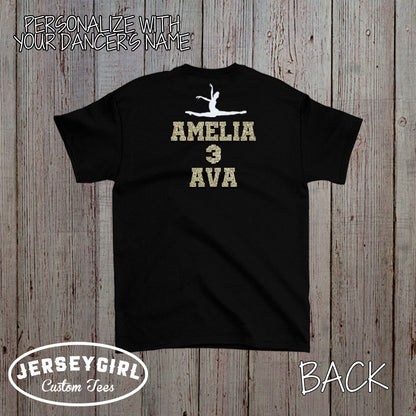 glitter dance mom shirt