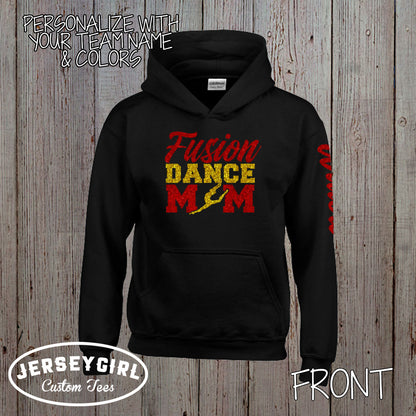 glitter dance mom sweatshirt