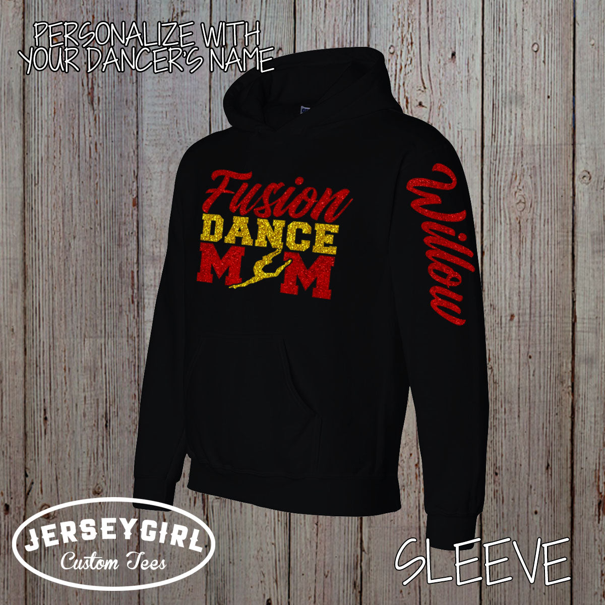 glitter dance mom sweatshirt