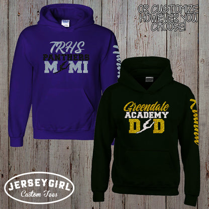 glitter dance mom sweatshirt