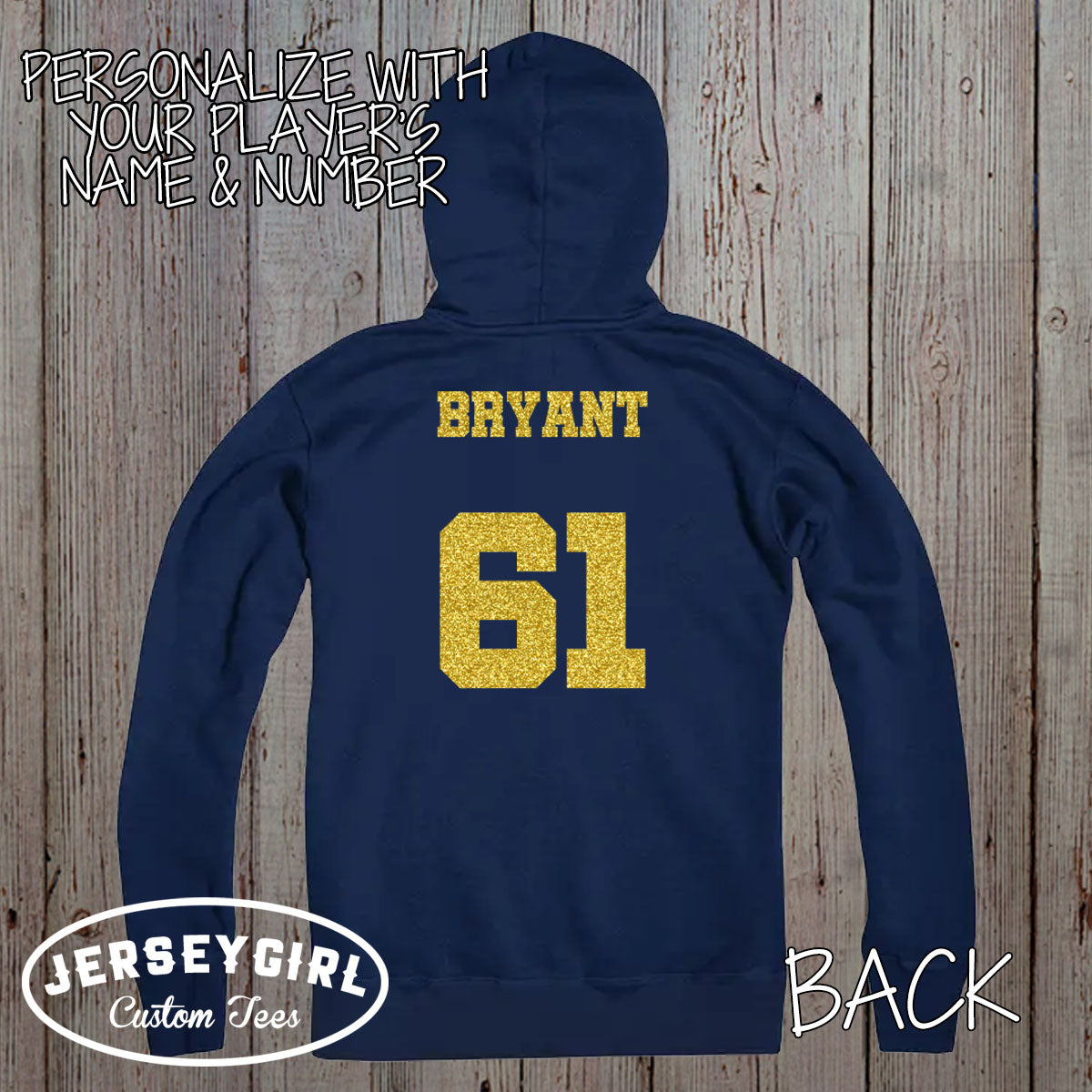 custom glitter field hockey sweatshirt