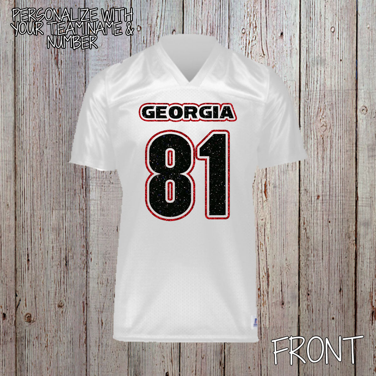 glitter Georgia football jersey