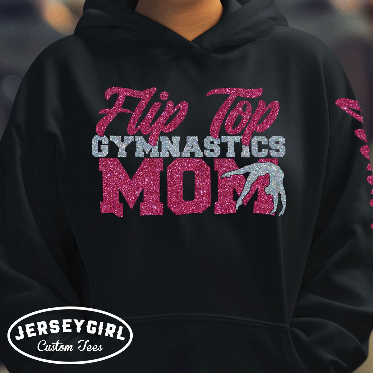 Glitter Gymnastics Mom Sweatshirt
