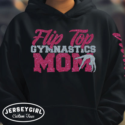 Glitter Gymnastics Mom Sweatshirt