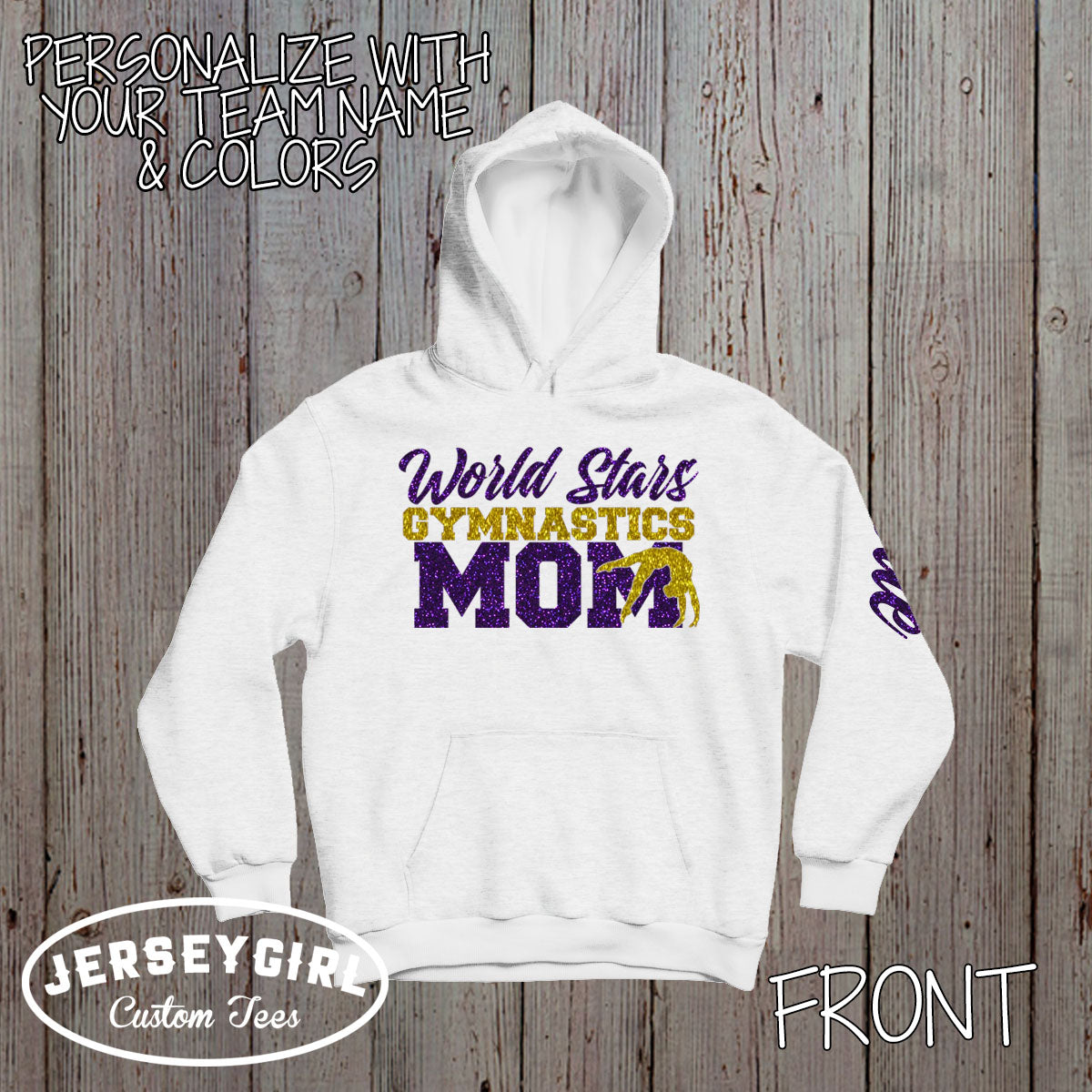 Glitter Gymnastics Mom Sweatshirt