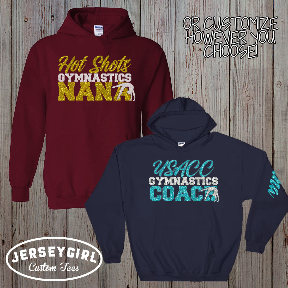 Glitter Gymnastics Mom Sweatshirt