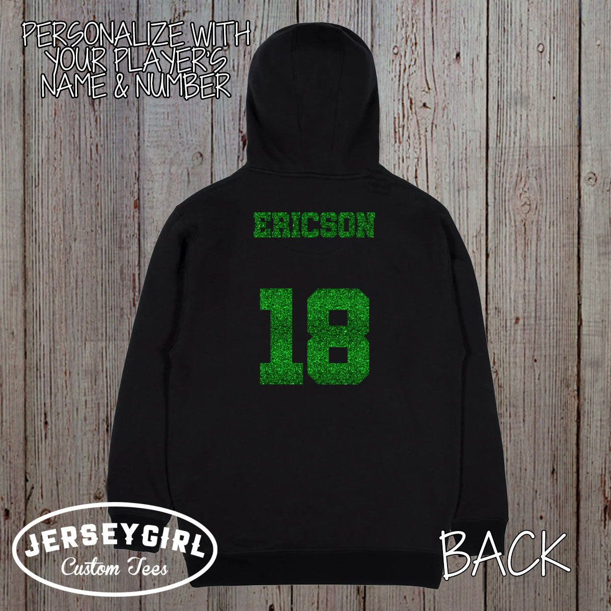 custom glitter hockey sweatshirt