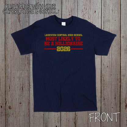 custom glitter senior superlative shirt