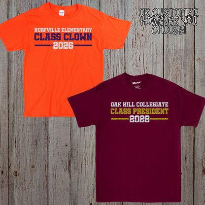 custom glitter senior superlative shirt