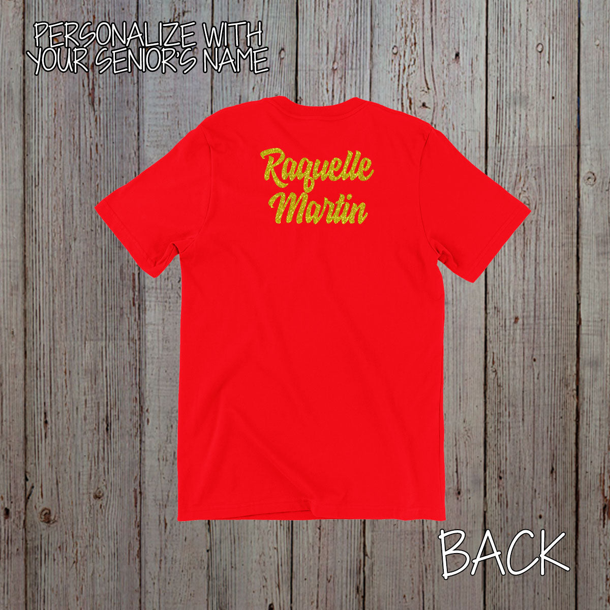 personalized glitter senior superlative shirt