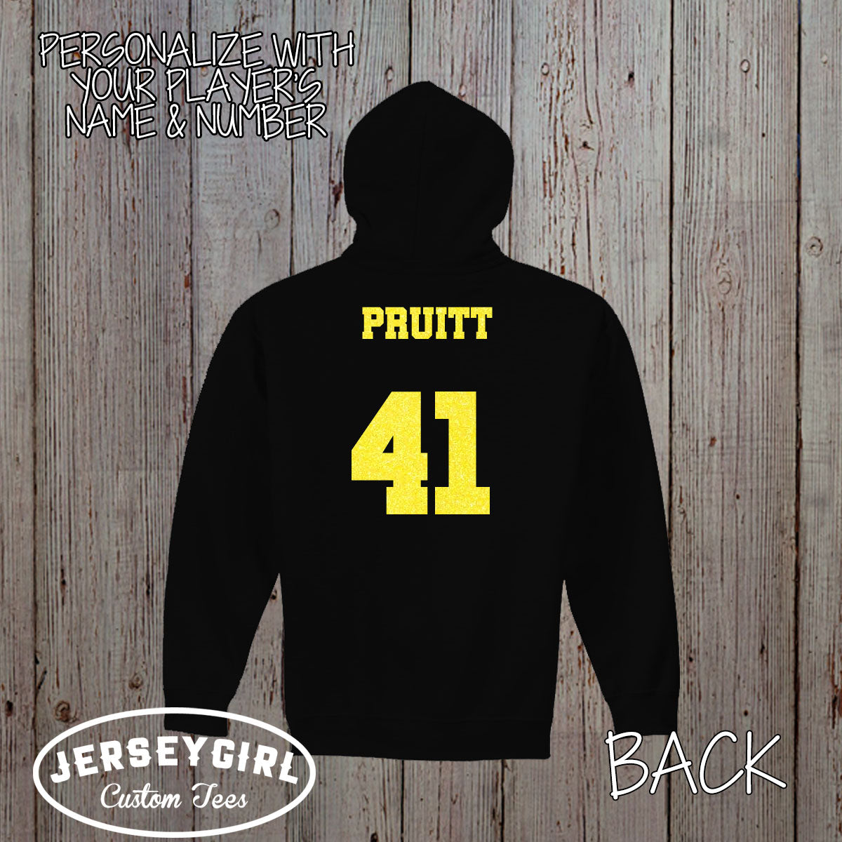 custom glitter soccer hoodie