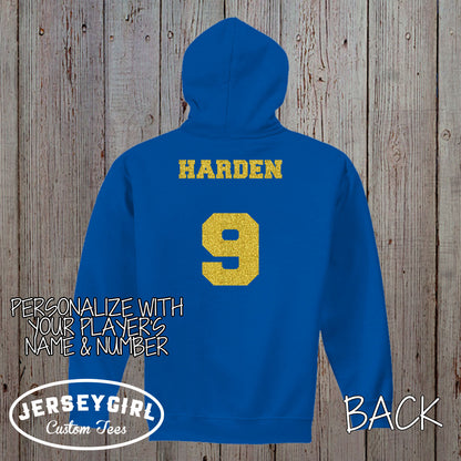 glitter softball mom sweatshirt