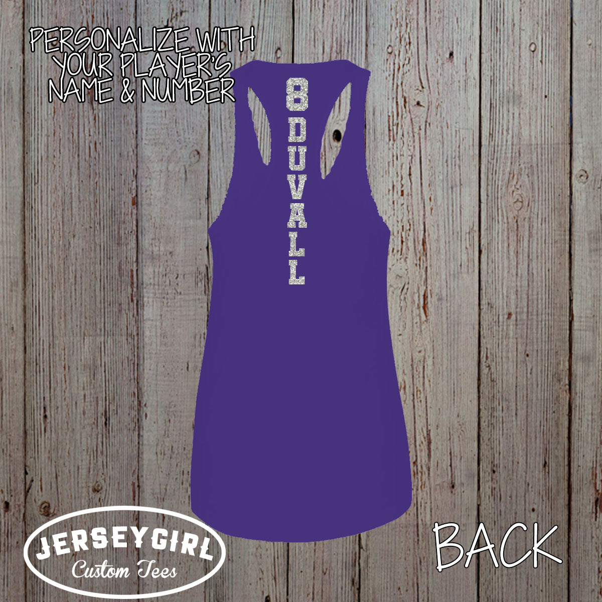 personalized glitter softball mom tank top