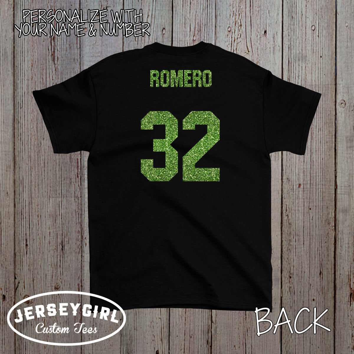 Personalized Glitter Volleyball Shirt