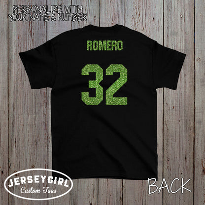 Personalized Glitter Volleyball Shirt