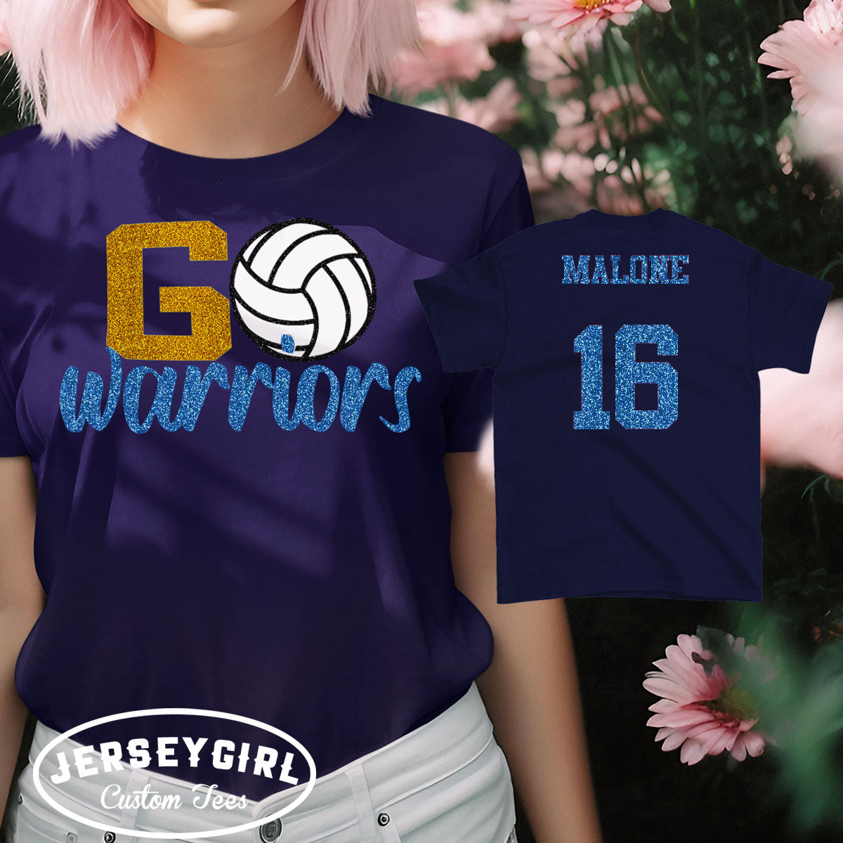 custom go team volleyball shirt