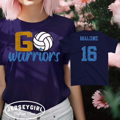 custom go team volleyball shirt