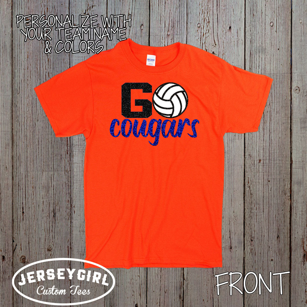 custom go team volleyball shirt