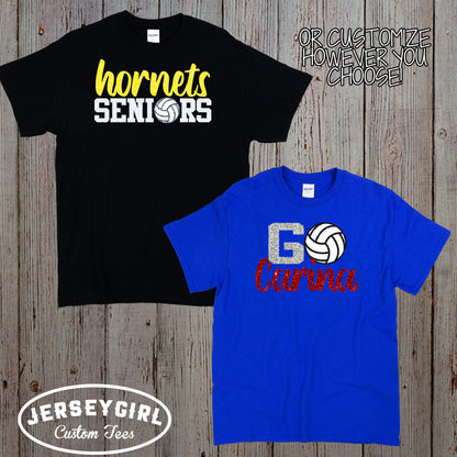 custom go team volleyball shirt