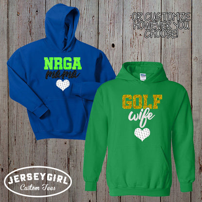 custom golf girlfriend sweatshirt