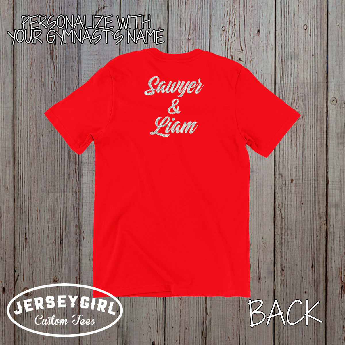 glitter boys gymnastics mom t-shirt