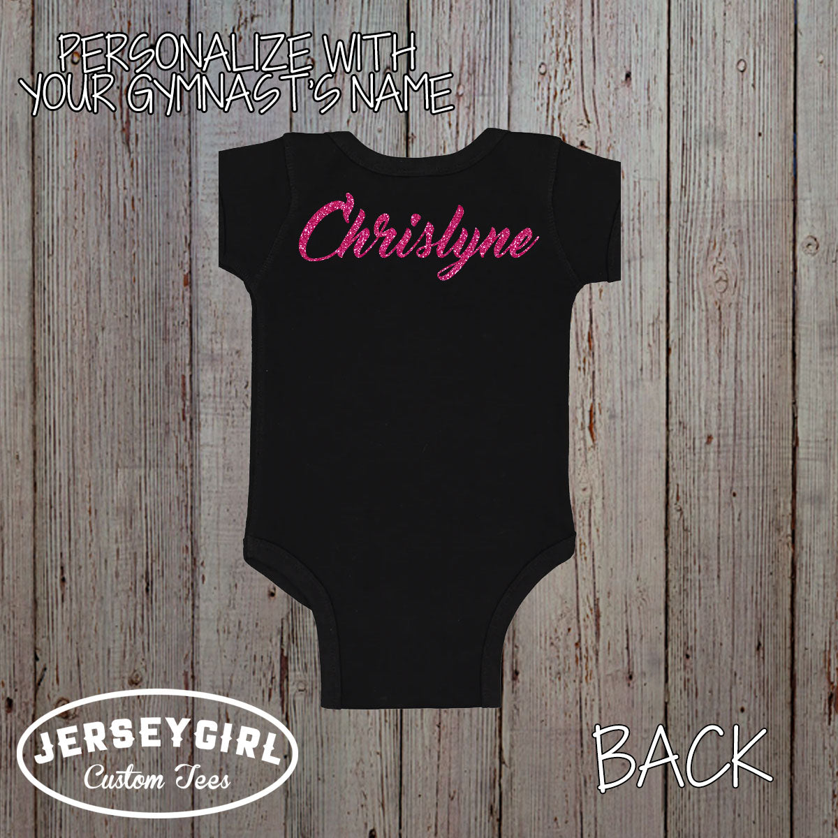 custom gymnastics sister shirt with gymnast's name