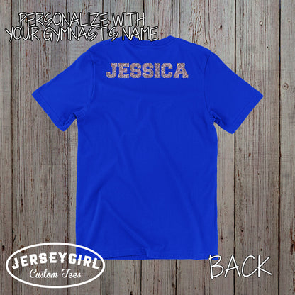 custom gymnastics aunt shirt