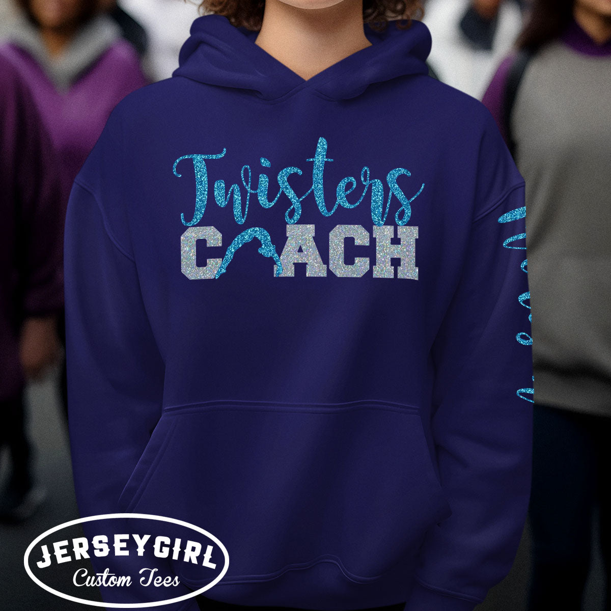custom gymnastics coach sweatshirt