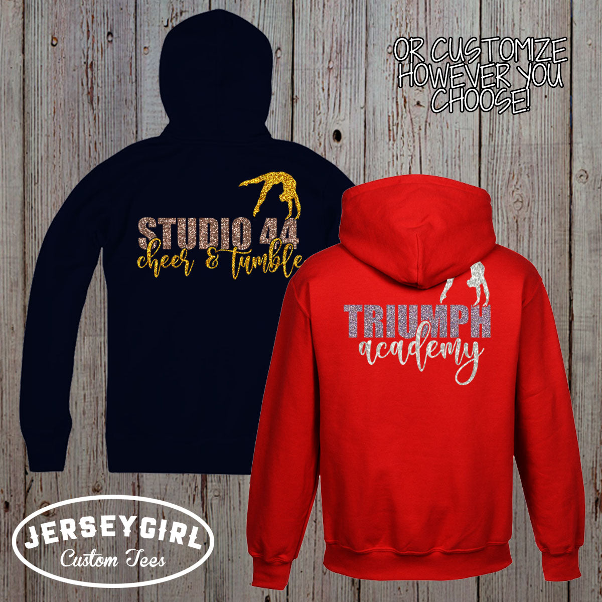 custom gymnastics coach zip up hoodie