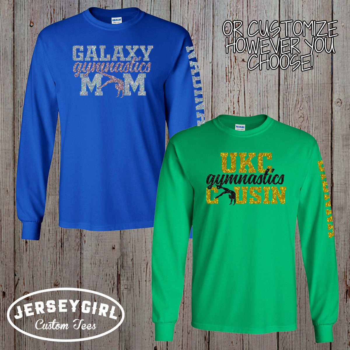 custom gymnastics dad long sleeve shirt