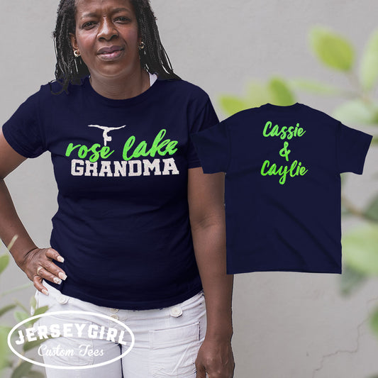custom gymnastics grandma shirt