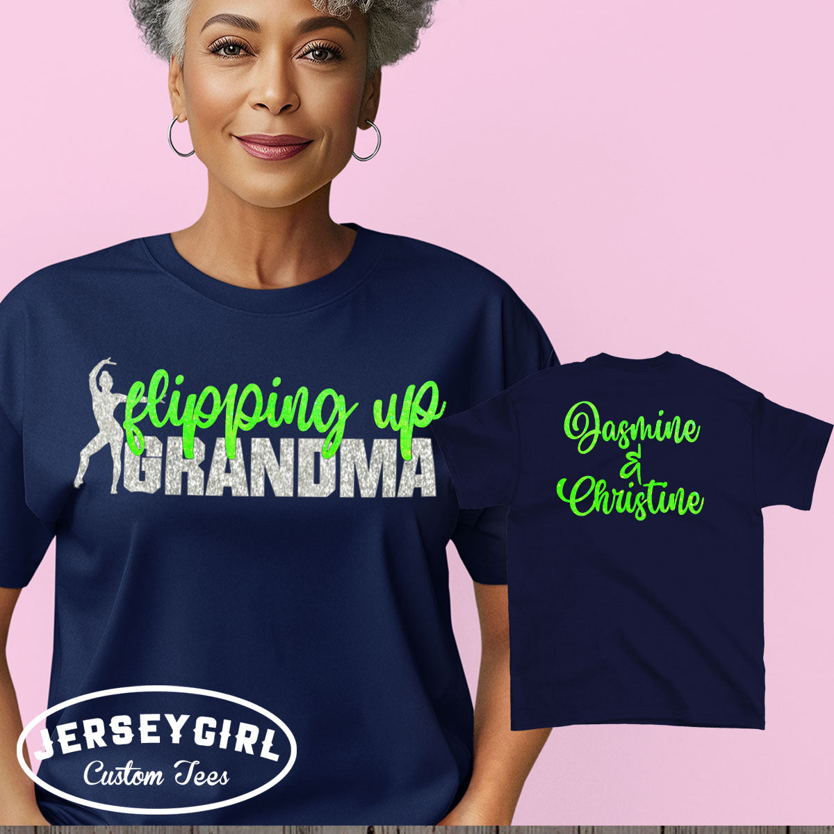 personalized gymnastics grandma shirt