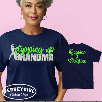personalized gymnastics grandma shirt
