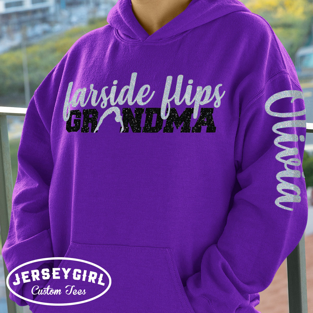 custom gymnastics grandma sweatshirt