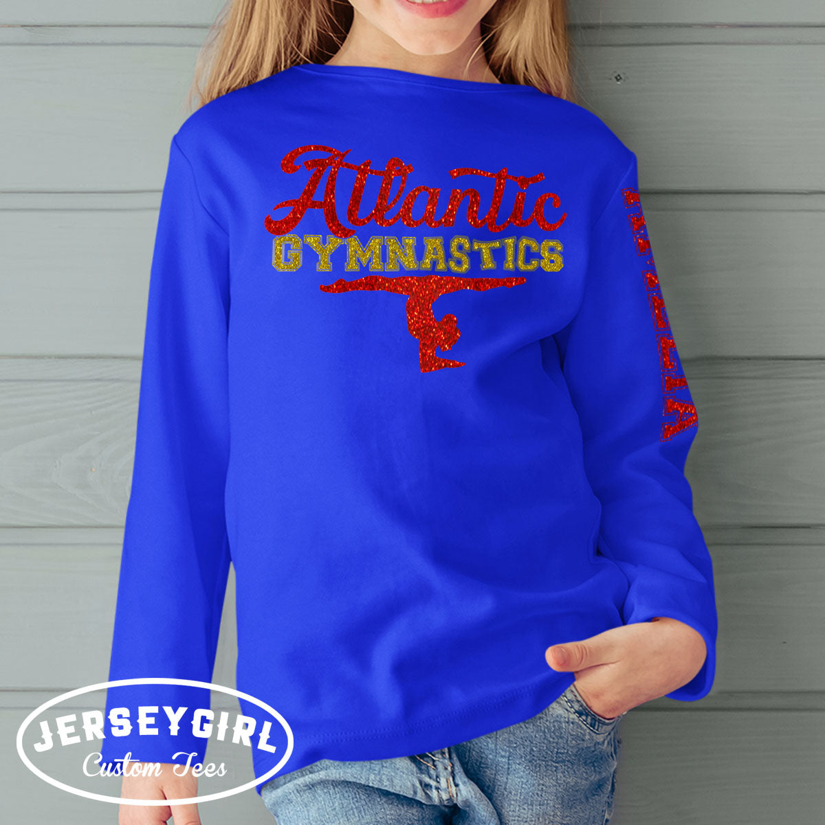 custom gymnastics long-sleeve shirt
