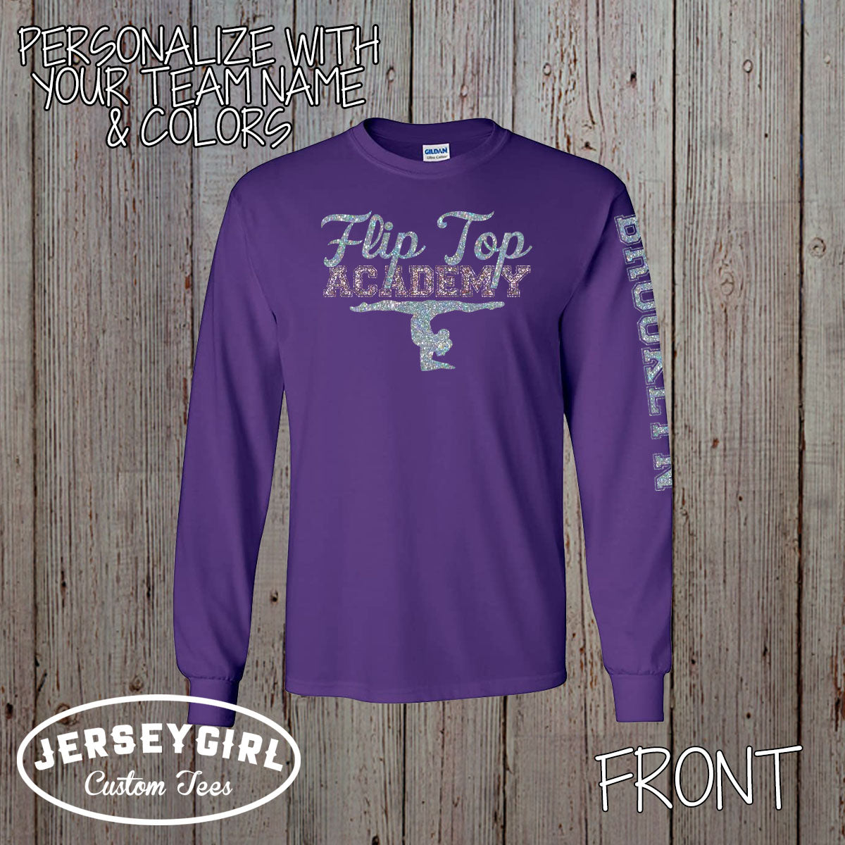 custom gymnastics long-sleeve shirt