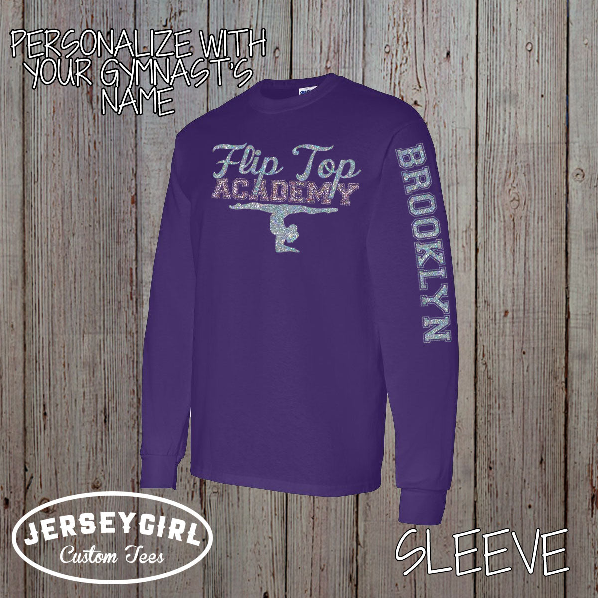 custom gymnastics long-sleeve shirt
