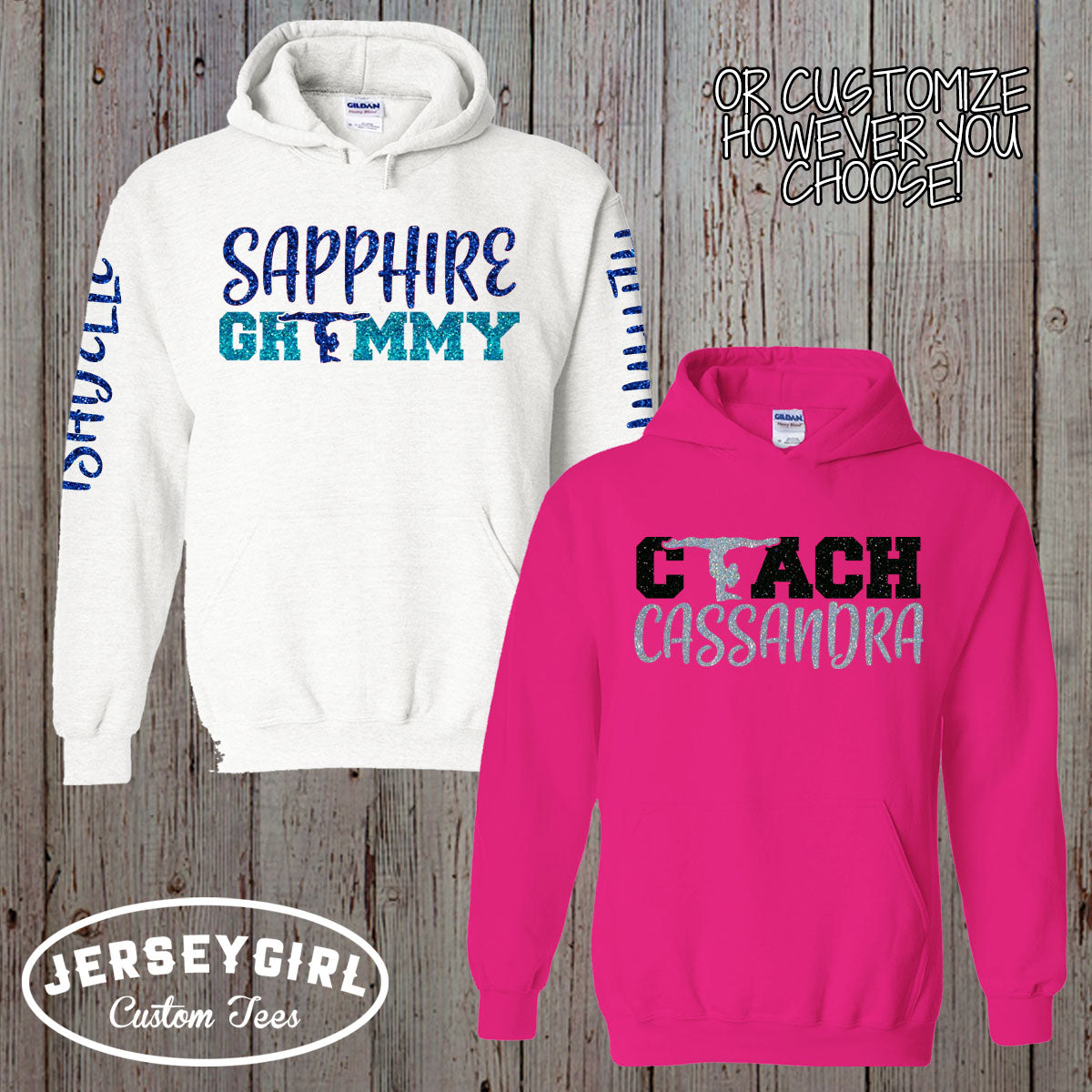 personalized gymnastics mom hoodie