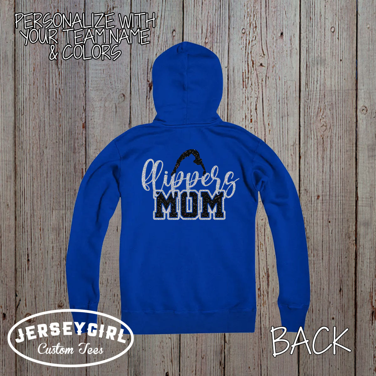 gymnastics mom zip-up hoodie