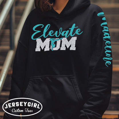 custom gymnastics mom hoodie with gymnast's name