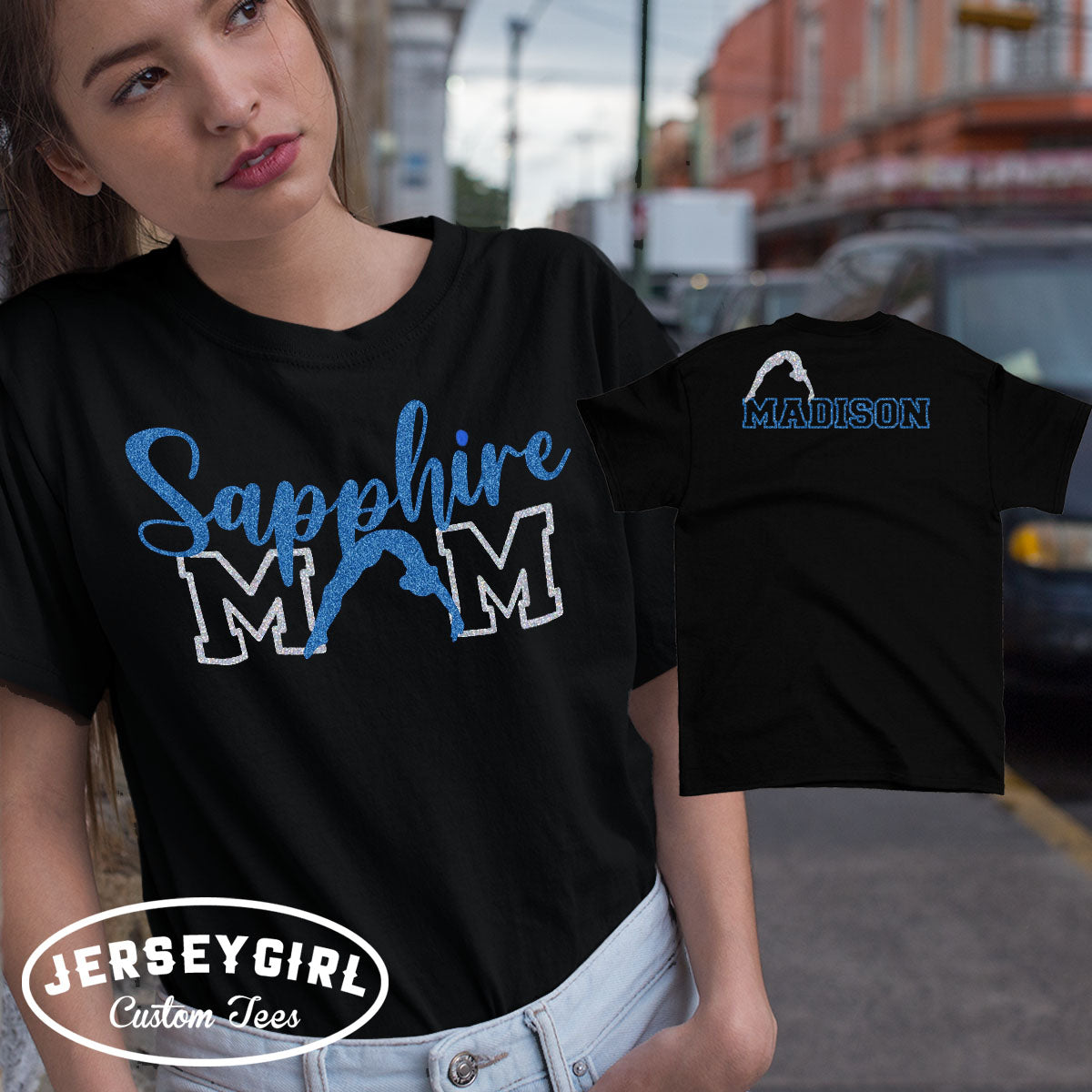 custom gymnastics mom t-shirt