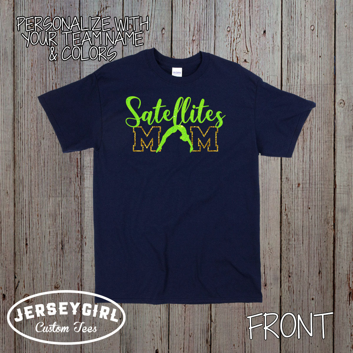 custom gymnastics mom t-shirt