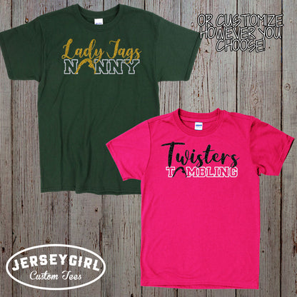 custom gymnastics mom t-shirt