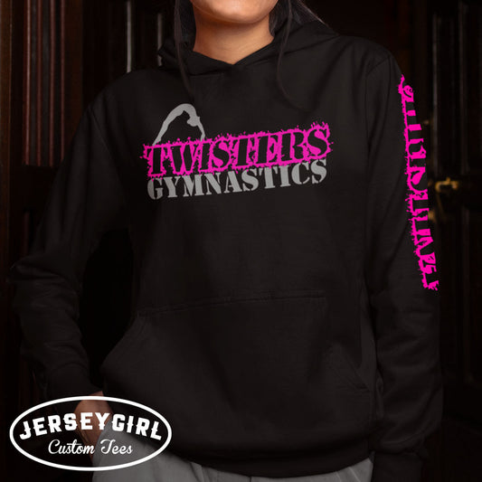 personalized gymnastics hoodie with gymnast's name
