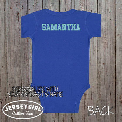 little sister biggest fan gymnastics shirt