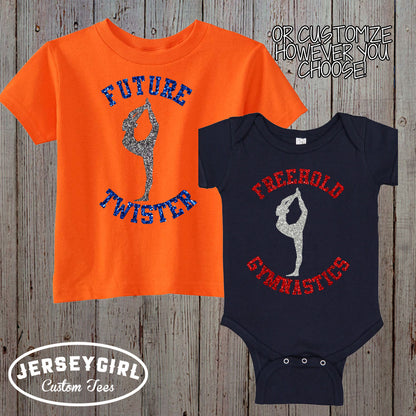 little sister biggest fan gymnastics shirt