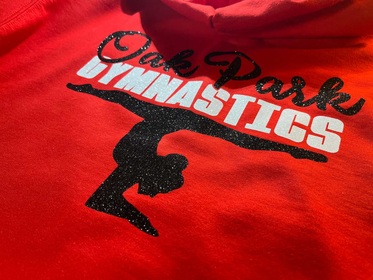 custom gymnastics zip up hoodie