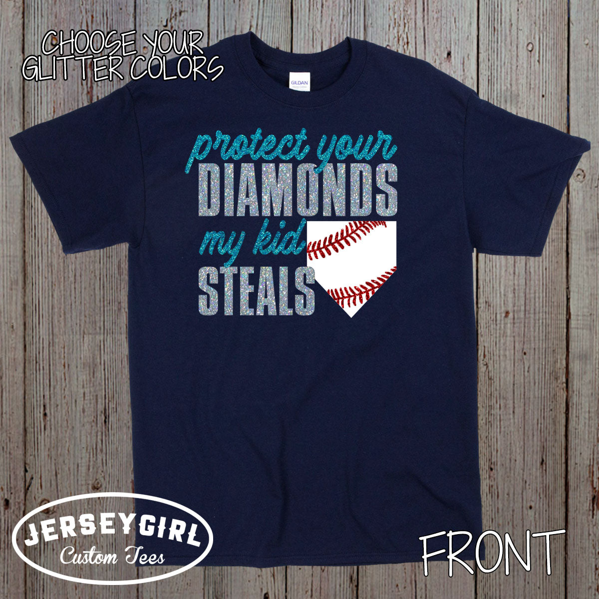 protect your diamonds my kid steals baseball shirt