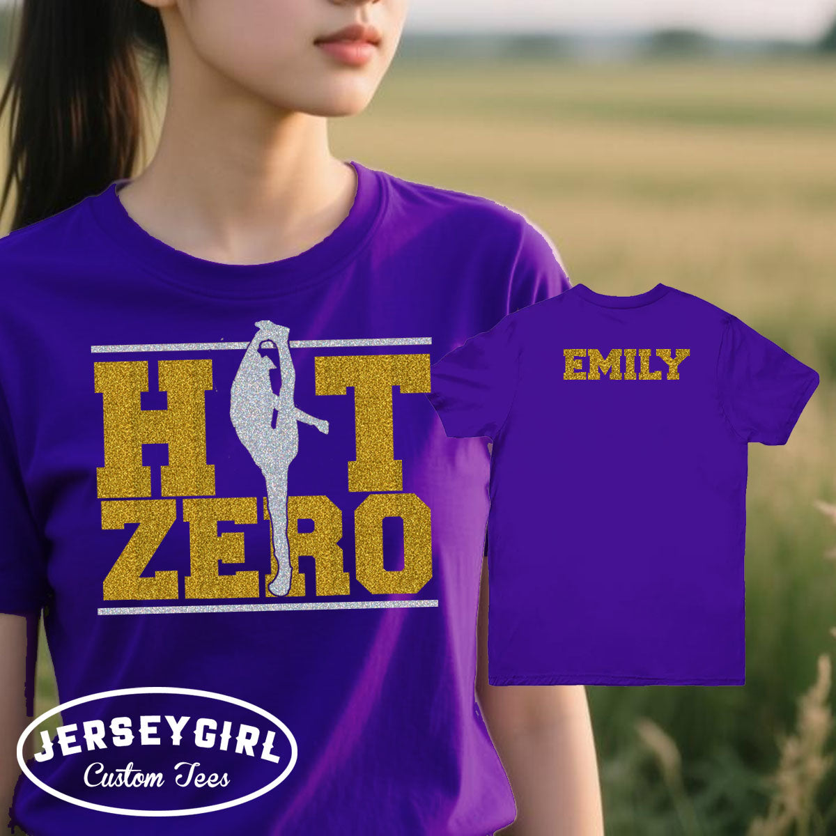 Hit Zero cheer flyer shirt
